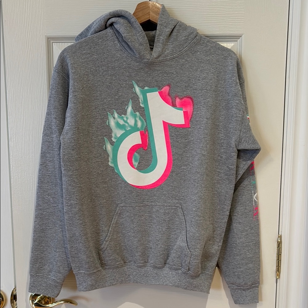 TikTok Gray Hoodie